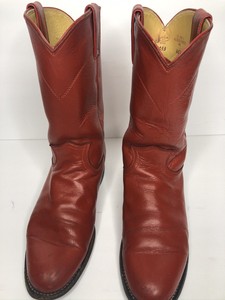 Botas Justin Rojo Western Cowboy Roper para mujer Talla 6.5 B Leather Usa  3005 | eBay
