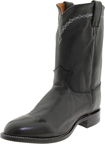 Amazon.com | Justin Boots Men's U.S.A. Roper Boot,Black | Western